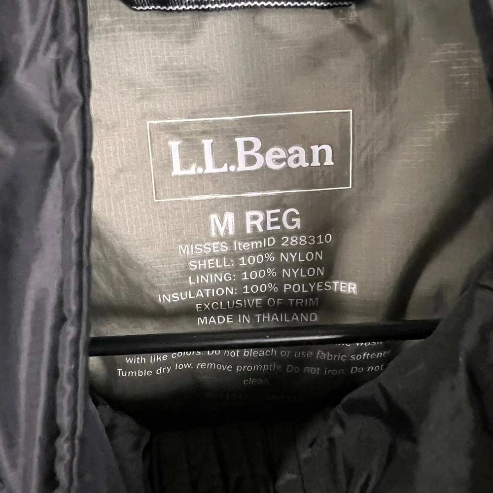 L.L. Bean Black Quilted Packable Puffer Vest